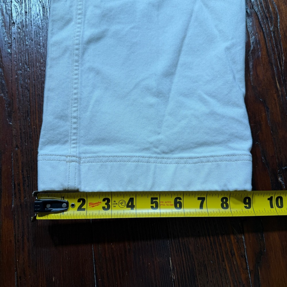 Duluth Trading Co Pants Womens 8 White Makers Studio Wide Leg Utility Stretch‎ - Picture 7 of 12